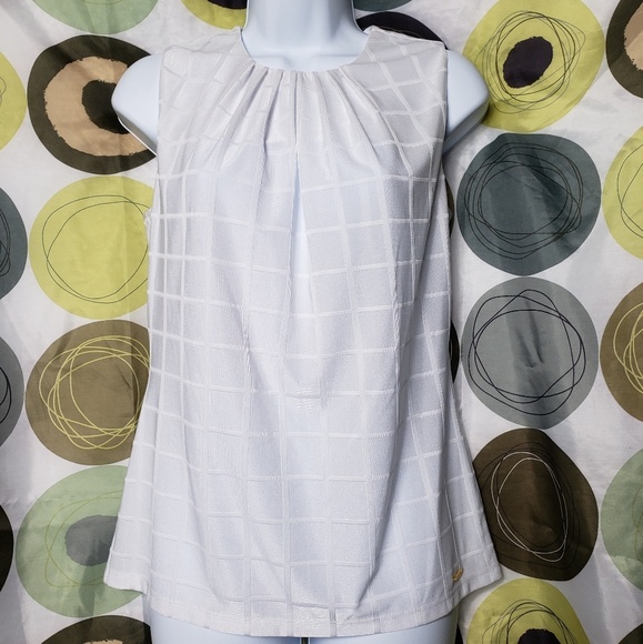 SALE!! Calvin Klein checkered print sleeveless top - Picture 5 of 6